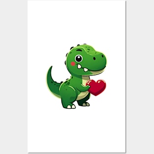 Dinosaur Loves You Posters and Art